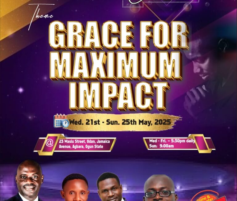 Event: Grace Conference 2025: Grace For Maximum Impact